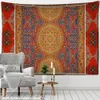 Mandala Teppichmuster Wandteppich Wand Hanging Boho Ästhetik Raum Tapiz Hippie Kunstdekor Hintergrund Stoff Stoff