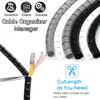 16/22 / 28 mm Câble spirale Flexible Protecteur Câble Organisateur Organisateur Cordon Cordon Clip Clip Clip Organisateur Outils
