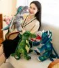 2024 Nieuwe schattige rugzakpop Tyrannosaurus Rex Doll Birthday Gift Boy Triceratops Plush Toy Groothandel