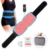 ZJZK 940nm+850nm+660nm Silicone Red Light Belt 24W Near-infrared Therapy Pad For Slimming Lose Weight And Pain Reliever