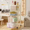 Hooks Promotion Nordic 2-5 Layer Snack Storage Holders Baby Supplies Cabinet Landing Belt Wheel Moverble Toy Leisure Organization Racks