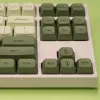 Aksesuarlar 124 Anahtarlar/Set XDA Profil Matcha Yeşil Çay Keycap PBT Boya Yüceltme Mekanik Klavye için Anahtar Kapaklar DIY 61 64 84 96