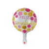 10pcs 10 pouces espagnol joyeux anniversaire ballons de feuille Feliz cumpeanos te quiero air baloes événement décorations de fête aérien golobs