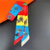 2024 new small silk scarf women's summer decoration light scarf temperament silk scarf