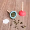 Silikonowa herbata infuzer filtra sitko herbaty teataniczne kreatywne tłok toalety w kształcie śmiesznego ziołowego torby herbaty wielokrotnego użytku dyfuzor kawowy