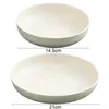 Plates Dish Platos Straw Dinner Cozinha BPA Plastic Plate Cocina Microwave Salver Free Unbreakable Wheat Lightweight Tray