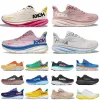 Designer Bondi 8 Buty do biegania butów damski Clifton 8 Clifton 9 potrójna czarna biała bellwether niebieska mgła mgła brzoskwiniowa żywa pomarańczowa sportowa sneakers