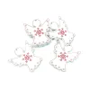 10pcs Wood Christmas Angel Wiselant White Tagi dekoracje choinki