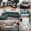 S-Emiga-Sofa-Beschützer gedruckter Sofa-Decke für Wohnzimmer elastischer Stretch-Abdeckung Schnitt-Ecksofa-Decke 1/2/3/4-Sitzer