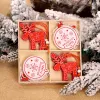 12/9 pezzi di Natale a pendente in legno Snowflake Ornamenti sospeso Decorazioni natalizie per la casa Navigad Gift Capodanno 2023