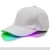 GLOW LED BRIM Light Hat Hat Baseball Caps Rave Party For Men Mulheres menino Garota Presente Hip Hop Run Birthday