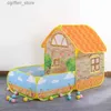 Toy Tents Baby Toy House Ocean Ball Pool Large Space Villa Garden Cottage Princess Room Children Indoor Tent Game House Beach Tent Gift L410