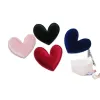 40Pcs/Lot 4.8CM Mix Colors Padded Furry Heart Shape Appliques For BB Clip Accessories And Kid DIY Patch