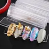 Nail Art Display Stand Holder Color Tips Card Board Nagel Adhesive dubbelzijdige tape Sticky lijm valse nagels oefening NTDP150-153