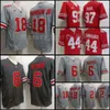 Ohio 2024 NUEVO estilo Fútbol de Buckeyes State 18 Marvin Harrison Jr. Emeka Egbuka Kyle McCord 32 Henderson J.T.Tuimolou Nick Bosa Gray Black Mens Jersey Ed