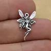 200pcs Alloy Angel Fairy Charms Antique Silver Charms Pendant pour Collier Bijoux Faire des résultats 21X15MM294K