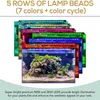 60/75/90 cm WRGB Aquarium Light z timerem wodoodpornym akwarium LED LED Podwodna lampa Akwaria dekoracje zasadzone oświetlenie