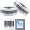 (1000pcs/Roll) Barcode-Sicherheitssystem Anti-Diebstahl-Tag RF 4*4cm Barcode Soft Aufkleber 8.2 MHz Eas Security Anti-Diebstahl-Label