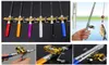 Mini Pocket Telescopic Fishing Binfing aluminium aluminium pióro Pióro Lekki przenośny kształt złożone pręty rybackie z kołowrotkiem ZZA2751494795