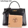 Handbag 7A Box Leather Cowhide Handswen Calfskin Calf with HardwareSZK9