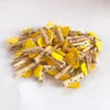 50pcs/Lot Mini Mini Romanting Loving Heart Clips Wood Clips Handicrafts Photos Papers Apets Pegs Home Home Bachelorette Party Decorations