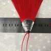 2 st/pack 8 cm hantverk tofs polyester siden tofs frans trim sömnadstillbehör gardin tassel för hantverk smycken diy tillverkning