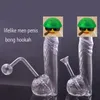 1PCS BULLEUR D'HUILE VIE UNIQUE APCE BONG RECYCLEUR RECYCLEUR FUMATE FUMAGE PIPE D'EAU PORTABLE PORTABLE DAB RIGNE Ashcatcher Bong avec casserole d'huile de 30 mm et bol à herbe sèche