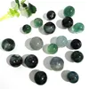 Artesanato natural da manual Reiki Series Green Fluorite Ball Sphere Crystal escultura para presentes LJ