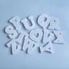 Epoxy Harts Mold 26 English Alphabet Letter Number Keychain Pendant Casting Silicone Mold Diy Crafts Smycken Making Tools Tools