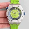 Regarder Stockap Luxury Love Casual Automatic mécanique OFF OFF SHORE ACIER SEMPLOIR SAPPRIPHIER SAPPHIRE MIRROIR Surface 393P