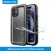 Водонепроницаемый корпус Sportlink для iPhone 14 13 12 11 15 Pro XS Max SE 2 -й 3 -й 2022 x xr 5 7 8 Черный крышка Дайвинг подводный плавание