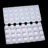 Lettere perle quadrate in silicone stampo alfabeto bracciale epossidico resina stampo per la collana fai -da -te che produce artigianato stampo