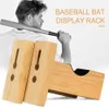 2pcs Baseball Display Display Approfondi supporto da parete con kit di montaggio facile da installare softball mazze da hockey