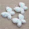 12pcs bling slap-up papillon PU patchs paillettes appliques en feuille pour vêtements