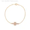 Designer TiffanyBracelet Heart Bracelet Luxury Bijoux Femme Bracelet 925 Home V Gold Double T Bracelet Fashion Fashion Style Full Diamond NOUVEAU Édition Haute