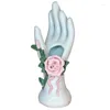Vasos vaso de flor Hand segurando decoração moderna resina de resina floral ornamento centerpieces tabelas para flores secas