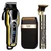 Trimmer Professional Barber Hair Clipper Laddningsbar Electric Finish Cutting Machine Skägg Trimmer Rakaverlösa Corded Styling Tools