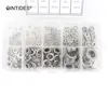 QINTIDES 400 Pieces M1.6 M2 M2.5 M3 Mix Plain Washers Small Series Product grade A Assorted kit ISO7092 M3.5 M4 M5 M6 M8 Washer