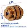 D34L45アルミニウムシャフトカップリングフレキシブルカプラー二重フランジダイアフラムカルダンコネクタキーウェイ高剛性弾性段階