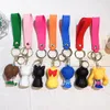 Décompression Toy Girl Soldier Cartoon Key Chain Couple Sac Charme Pouche de poupée PENDANT