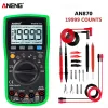 ANEG AN870 Digital Multimeter 19999 Tellingen Profissionale transistor elektrische tester 600V Multi Volt Esrmeter Lead Set