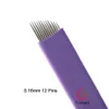 20pcs NANO Purple 0.16mm U shape 12U 14U 16U 18U Microblading Needles for Permanent Makeup Supplies Manual Eyebrow Blades