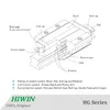 HIWIN HGR35線形ガイドレールHGH35CAブロックキャリッジルーターパーツCNC部品のための1500mm線形ガイドウェイ重量荷重