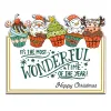 Mangocraft 2022 Christmas Cupcake Cutpake Dies Stamp Clear Stamp Clear Santa DIY Scrapbooking Metal Dies and Stamp for Paper Cards