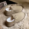 Scarpe casual Calore donna piatti rotondi dipugni sneakers slip-on slip-on abito pelliccia inverno inverno stile inglese comfort moda