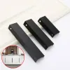 Black Aluminium Alloy Barn Wood Sliding Entry Doors Invisible Hidden Handles For Interior Door Knobs And Door Handle Black