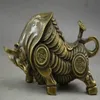 Cina Copper intaglia la ricchezza di tutto il corpo statue zodiacale di zodiaco 7882548293L