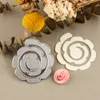 3D Spiral Blume Girland Metall Schneiden stirbt für DIY Scrapbooking Album Dekorative Handwerksdämpfer Papierkarten machen 2021 Neu