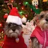 犬のアパレルサンタ帽子ポータブルクリスマスペット再利用可能な猫の帽子子犬の子猫用品の多機能コスチューム