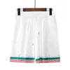 Pista da uomo Stripes da tennis Stripes uomini Donne corta set tht hawaii in stile spiaggia camicia hip hop cortome